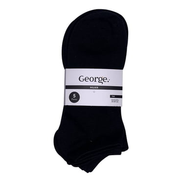 Tin George para Mujer, Negro 5 Pares Multicolor Unitalla