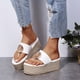 thumbnail image 1 of Chanclas Mujer Plataforma Bizcocho Sandalias Y Cuñas Zapatillas Wmkox8yii hj789, 1 of 2