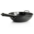 thumbnail image 4 of Gibson Home Carbon Steel Wok, 13", Black, 4 of 5