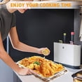 thumbnail image 2 of Air Fryer Basket for Oven, 2 in 1 Nonstick Air Fry Basket with Mesh Great for Oven, Dishwasher Safe,Large Oven Air Fryer Basket and Tray – - (19" x 13", Silver), 2 of 6