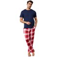 thumbnail image 3 of New men's pajama set featuring printed checkered pattern, loose fit, suitable for wearing outside, suitable for home use, 3 of 6