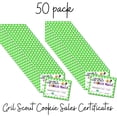 thumbnail image 4 of Scout Cookie Award  50 pk 8.5x11 Certificate of Achievement Awards for Selling Cookies Boss Girl Troop # Leader Planner, 4 of 6