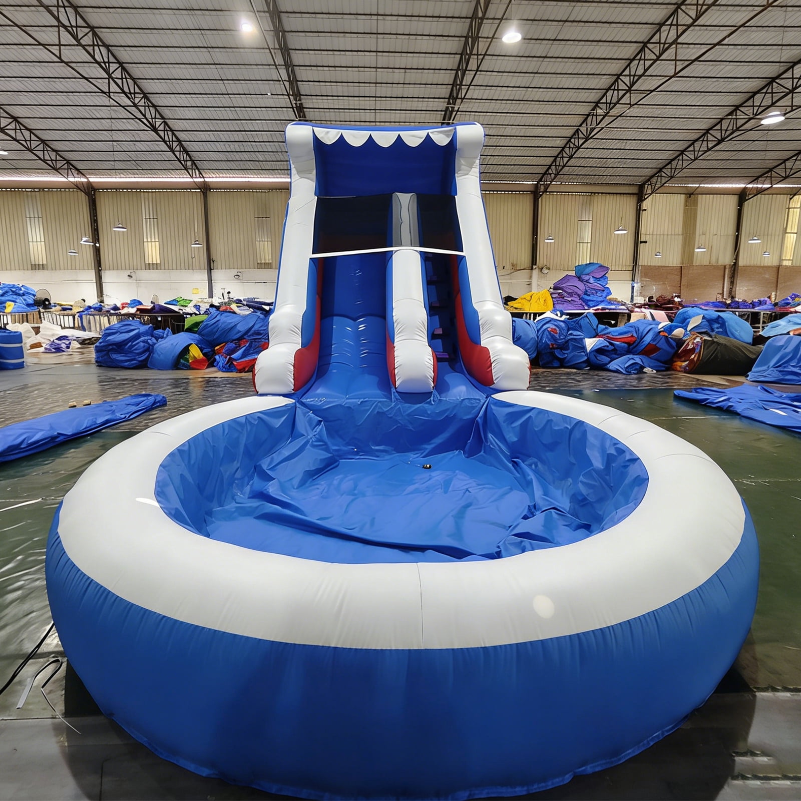 Relunch 24FT(L) Commercial Grade PVC Inflatable Water Slide for Kids Adults with Big Splash Water Pool & Blower 24x13x12ft