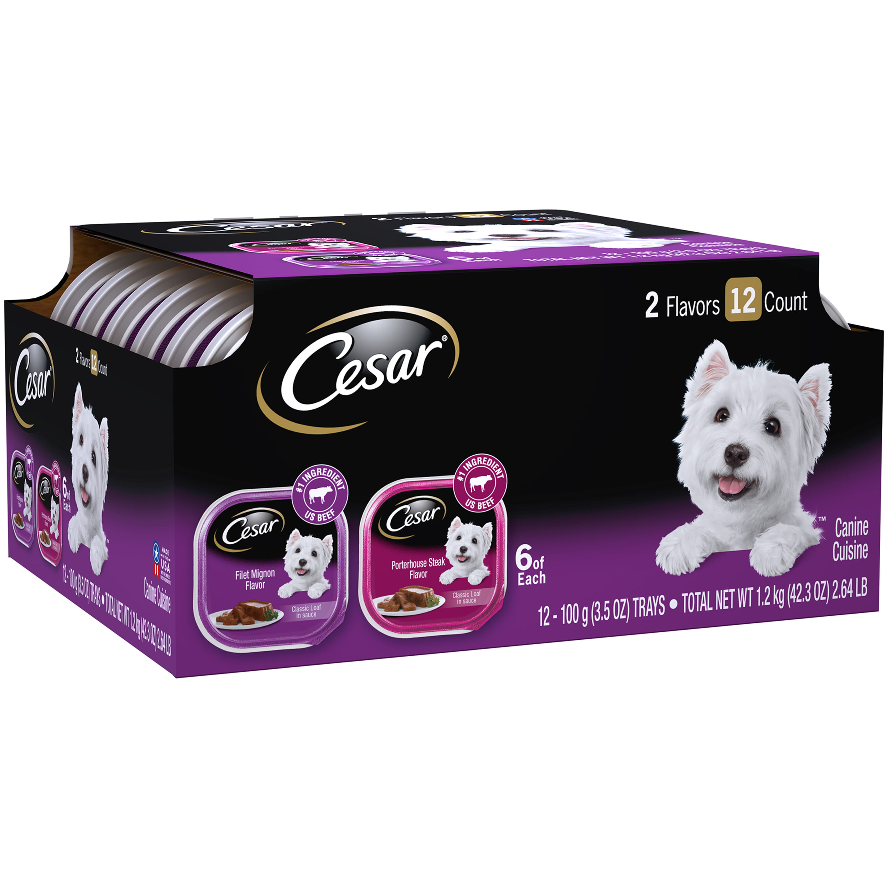 CESAR Soft Wet Dog Food Classic Loaf in 