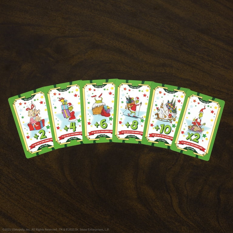 Flip 7™ The Grinch Edition Card Game, by USAopoly (Walmart