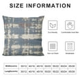 thumbnail image 5 of COMIO  Jacquard Geometric Irregular Striped Lines Decorative Throw Pillow Covers for Couch/Sofa/Bedroom, Blue and White, 5 of 5
