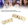 thumbnail image 4 of Hip Hop Brass Teeth Hip Hop Teeth Decoration Shiny Teeth Hip Hop Prop Teeth Accessory Decoration For Halloween Party Gift, 4 of 8