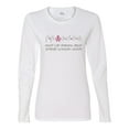 thumbnail image 2 of Wild Bobby Don't Let Friends ALone Awareness Breast Cancer Awareness Women Graphic Long Sleeve T-Shirt, White, X-Large, 2 of 6