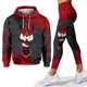 thumbnail image 1 of Sudadera con capucha de Minnie Mouse 3D para mujer, conjunto de pantalones de Yoga de Mickey, pantalones de chándal de Disney, Leggings de Yoga, chándal de moda, nuevo, 1 of 4