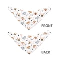thumbnail image 3 of Rateoe Cute Cartoon Dogs Print Pet Scarf for Dogs and Cats – Stylish Reflective Design, Breathable & Durable Pet Bandana with Quick-Release Buckle-Large, 3 of 5