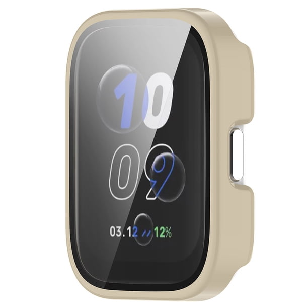 iVoler 3 Pezzi Cover con Vetro Temperato per Amazfit Bip U/Amazfit Bip U PRO, Copertura Completa Custodia Rigida PC, HD Clear Pellicola Protettiva Anti-Graffio Case, 2 Trasparente + 1 Nero