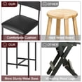 thumbnail image 3 of Aoile Bar Stools Set of 4, Counter Stools with Footrest for Counter Bar, Island, Easy Assembly, Rustic Black, 3 of 8