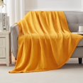 thumbnail image 4 of EMME Cotton Throw Blanket 100% Cotton Muslin Blanket for Couch Bed Breathable Lightweight Gauze Blankets (Mustard Yellow, 55"x75"), 4 of 6