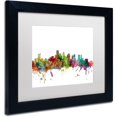 thumbnail image 2 of Trademark Fine Art 'Boston Massachusetts Skyline' Canvas Art by Michael Tompsett, White Matte, Black Frame, 2 of 4