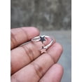 thumbnail image 4 of LD DESIGNS Silver Star Adjustable Ring, Shiny Star Ring, Minimalist Ring, Unique Statement Ring, 925 Sterling Silver Ring, Stacking Ring, Open Ring, 4 of 9