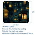 thumbnail image 5 of Ramadan Lantern Desk Pad Mouse Mat Desk Mat - Square 8.3x9.8 Inch Non-Slip Rubber Bottom Printed, Suitable for Office and Gaming, 5 of 6