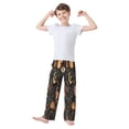 thumbnail image 3 of Boy's Pajama Pants Boys' Long Sleep Pants Children's Pajama Pants Loose Fitting Pajama Pants are Convenient to Put on and Take off XL Halloween Pink Pumpkin, 3 of 9