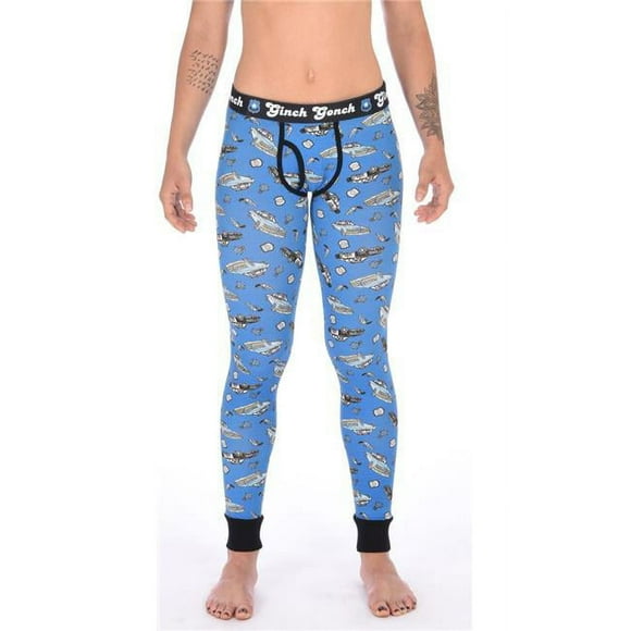 Ginch Gonch W709221-S Leggings de Patrulla para Mujer & 44; Azul - Pequeño