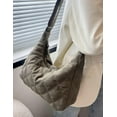 thumbnail image 3 of Kukuzhu Hobo Bag Women Chic Tote Bag Stylish Students Casual Pladded Bag Fashion Soft Shoulder Bag, 3 of 7