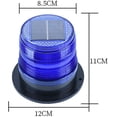 thumbnail image 4 of YISITIAN Solar Strobe Warning Light with Strong Magnetic Base LED Warning Lamp Super Bright Solar Safety Flashing Light Waterproof for Construction, Traffic, Factory, Crane Tower, Dock CA919-0175, 4 of 7
