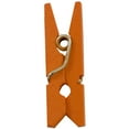 thumbnail image 3 of JAM Paper Wood Clothespins, Orange, Small 7/8 inch Clips, 50/Pack, 3 of 4