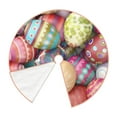 thumbnail image 3 of Bingfone Christmas Tree Skirt Mat Christmas Decoration Interior 36"-Easter Eggs, 3 of 8