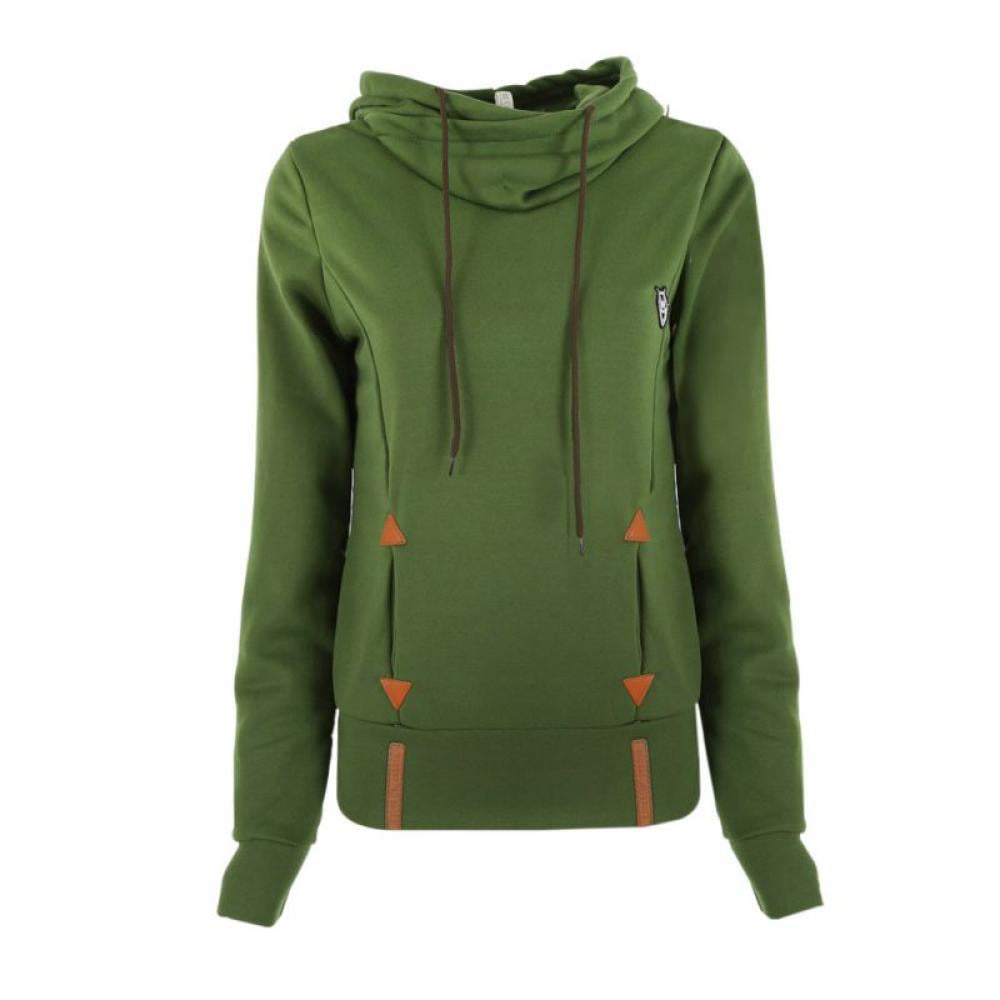 Women Hoodies Pullovers with Pocket Casual Embroidery Long Sleeve ...