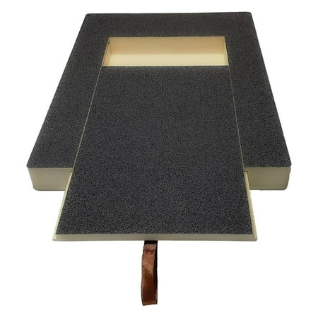 Dog Nail Scratch Board - Bamboo Scratch Pad for Nails with Treat Box - Stress-Free Dog Scratch Pad for Nails - Nail File Board for Puppy/Small/Medium Dog - Polyester Bag