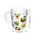thumbnail image 2 of Yiaed Funny Avocado In Mexican Clothes Print Ceramics Coffee,Large Handle Design,Extra Large Tea and Coffee Cup for Office and Home Mugs, 2 of 6
