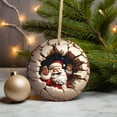 thumbnail image 4 of Break Through Santa Christmas Ornament Christmas Oranment Xmas Tree Decoration Fun 2024 Christmas Ornament, 4 of 9