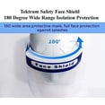 thumbnail image 3 of Tektrum Safety Face Shield, Reusable Face Protective Visor, Protection Headband, Lightweight Transparent Anti-Fog Shield for Face Eye Head Protection for Man and Woman, No Assembly Required (2 Pack), 3 of 7
