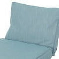 thumbnail image 5 of GDF Studio Massey Outdoor Water Resistant Fabric Loveseat Cushions with Piping, Teal, 5 of 7