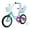 Aqua, variant on hykolity 14 inch Girls Bike Princess Bicycle for Age 3-5 Years Old Rider Height 36-47 inch includes Training Wheel Basket Doll Seat Violet Purple