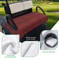 thumbnail image 5 of Golf Cart Seat Covers for 2 Seater,Animal Leather Pattern Microfiber Cart Seat Towel Blanket,Vintage Minimalist Animal Print Red Absorbent NonSlip Bench Seats Protector for Golf Course 51"x31", 5 of 9