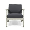 thumbnail image 3 of Giancarlo Acacia Wood Outdoor Club Chair, Light Gray, Dark Gray, 3 of 6