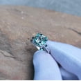 thumbnail image 2 of Natural Green Amethyst Ring, Cushion Cut Green Amethyst Ring, 925 Sterling Silver Ring, Amethyst Silver Ring, Hand Made Ring, Ring for gift, 2 of 2