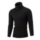 thumbnail image 2 of Suéter de cuello alto para hombre, suéter de cuello alto, camisa básica ajustada de primavera y otoño, suéter para hombre, color sólido, 2 of 6