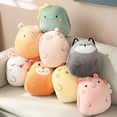 thumbnail image 4 of Almohada de felpa de oso, León, conejo y unicornio con manta, suave, Animal de dibujos animados, dinosaurio y cerdo, muñeco de peluche, regalos, 4 of 5