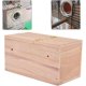 thumbnail image 3 of Caja de cría de casa de pájaros Nido de periquitos Jaula de periquitos de pino Caja de apareamiento Casa de pájaros 12 * 12 * 19, 3 of 5