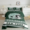thumbnail image 2 of Erosebridal American Football Helmet Comforter Sets King Size,New York City Comforters & Duvets,Sports Theme Bedding King Comforter Set,Luxury Living Room Decor Reversible，3-Piece, 2 of 8