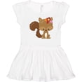 thumbnail image 3 of Inktastic Spring Animals, Cute Squirrel, Colorful Flowers Girls Toddler Dress, 3 of 5