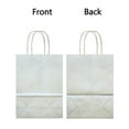 thumbnail image 3 of AZOWA Gift Bags Mini Kraft Paper Bags with Handles (4.7 x 2.4 x 6 in, Silver, 12 Pcs), 3 of 7