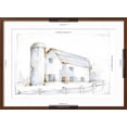 thumbnail image 5 of Art.com Barnyard Pencil Sketch II Art Print by Ethan Harper, Brown Frame Wall Art, 29" x 21", 5 of 5