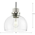 thumbnail image 3 of P500405-009-Progress Lighting-Garris - 1 Light Mini Pendant In Farmhouse Style-8.25 Inches Tall and 8 Inches Wide-Brushed Nickel Finish, 3 of 7