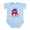 Sky Blue, variant on CafePress - Proud Republican Infant Bodysuit - Baby Light Bodysuit, Size Newborn - 24 Months