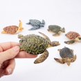 thumbnail image 5 of Toymany 6PCS Realistic Sea Turtle Figurines, Plastic Ocean Sea Animals Figures Set Includes of Turtles, Educational Toy Cake Toppers Christmas Birthday Gift for Kids Toddlers, 5 of 9