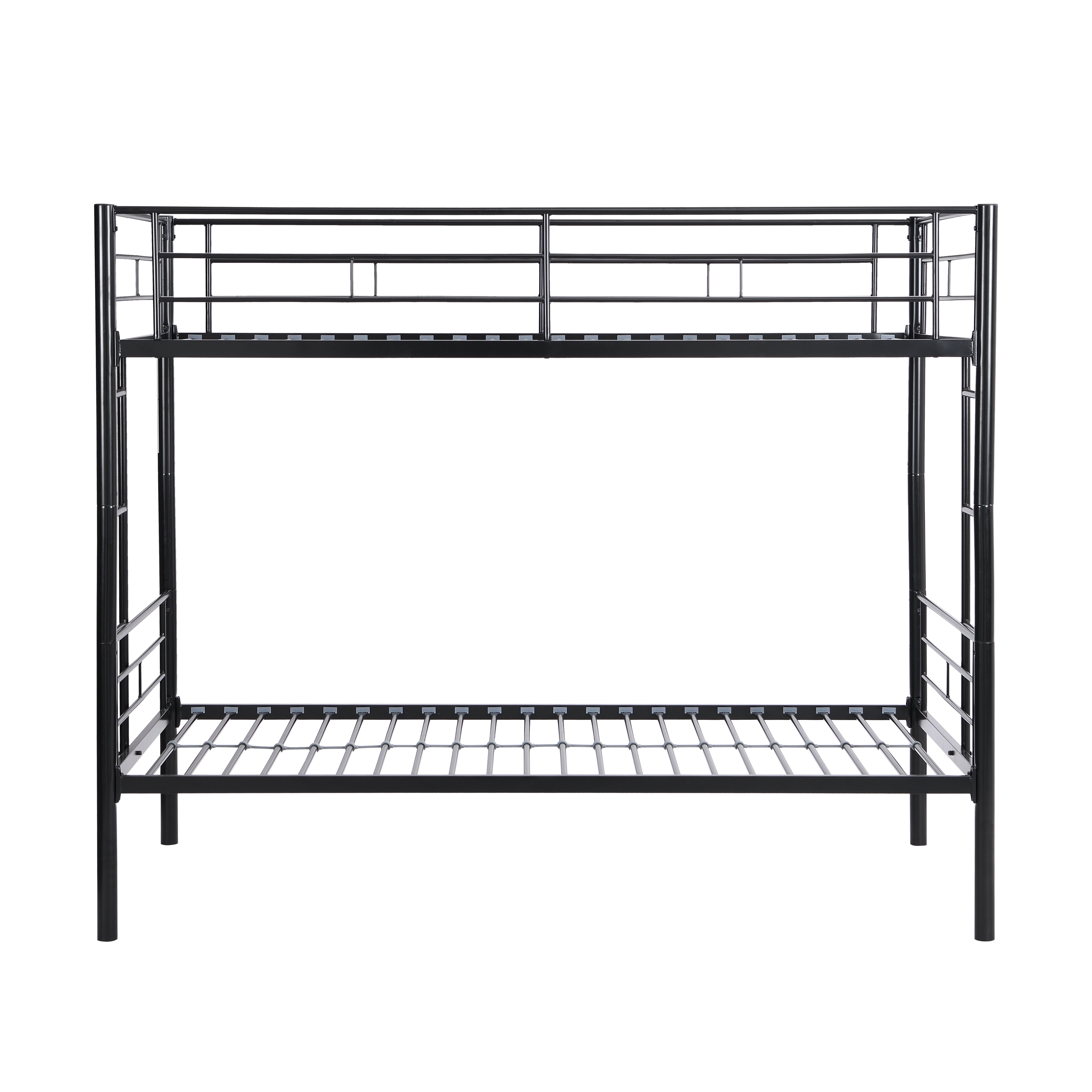 Metal Bunk Bed Black