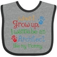 thumbnail image 3 of Inktastic Architect Like Mommy Boys or Girls Baby Bib, 3 of 4