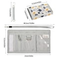 thumbnail image 3 of JIALIOU Nylon Trifold Card Wallet with ID Window Zipper Pocket for Men Women Teen Circle and Dot Doodle, 3 of 7