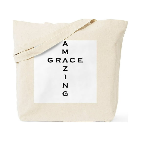 CafePress - Amazing Grace Tote Bag - Unisex Canvas Tote Bag, Beige, 1-Piece
